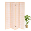5.6FT Wood Room Divider with Shelves