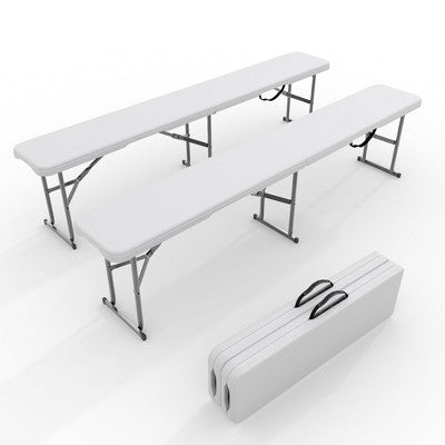 2-Pack Six-Foot Folding Outdoor Benches