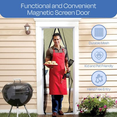 Hastings 38\" Magnetic French Door Screen