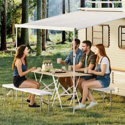 2-Pack Six-Foot Folding Outdoor Benches