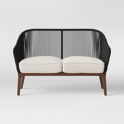 Purcell Steel Outdoor Loveseat with Cushions