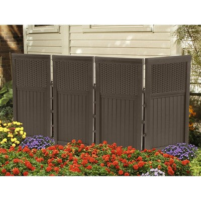 Suncast 44\" Resin Wicker Screen Enclosure