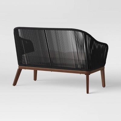 Purcell Steel Outdoor Loveseat with Cushions